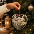 thumbnail image 5 of syligr Heart Christmas Lamb Ornaments for Tree Decor, Forest Animal Hanging Decor for Mantel Window Wreath, Vintage Christmas Pendant with Paild Bow for Home, Holiday Party Decor Gift, 3.15", 5 of 6