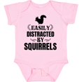 thumbnail image 3 of Inktastic Easily Distracted by Squirrels Boys or Girls Baby Bodysuit, 3 of 5