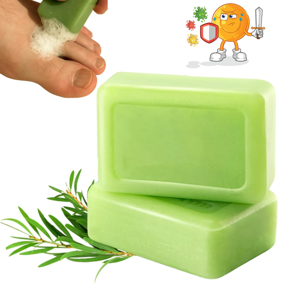 Antifungal Relief Soap Bar, Tea Tree Soap with Tea Tree Oil & Coconut Oil & Witch Hazel, Natural Herbal Foot Soaps, Tea Tree Soaps - Penetrate Deep, Tea Tree Oil Soap (2)