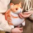 thumbnail image 2 of Simulated 3D Super Soft Fat Cat Stuffed Animal，Lifelike Cat Plush Pet Toy Pillow Home Decor Gift, 2 of 9