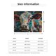 thumbnail image 5 of Fotbe Colorful Graffiti Cow Manta de Franela con Estampado, Manta Ultrasuave para Cama, Sofá, Auto, Hipoalergénica y Antibolitas-80"x60", 5 of 6