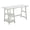 White, variant on Scranton & Co Modern Wood Trestle Desk with Shelves in White