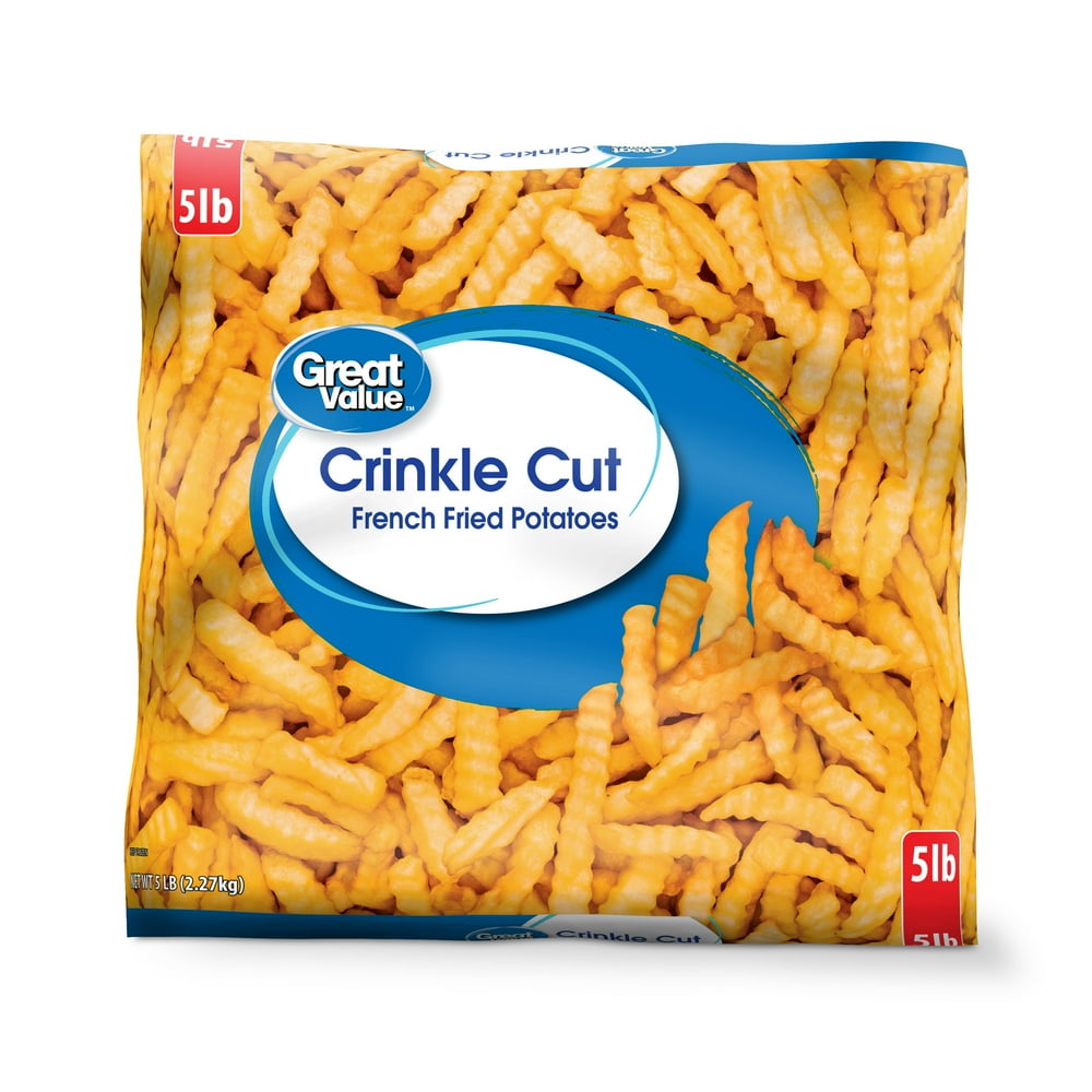 Great Value Crinkle Cut French Fried Potatoes, 80 oz