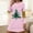 Pink, variant on FDGIU Women's Christmas Sleep Dress, Long Sleeve Comfy Soft Nightie, Round Neck Tshirt Dress Casual House Dress