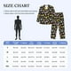 thumbnail image 4 of Balery Flower Butterfly Pijama para Hombre de Dos Piezas con Manga Larga, Conjunto de Dormir y Descanso Suave con Bolsillos-Medium, 4 of 7