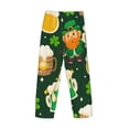 thumbnail image 5 of Goofa St Patrick's Day10 Printed Soft Pajama Pants for Men, Wide Leg Comfy Casual Lounge Yoga Pants-X-Large, 5 of 9