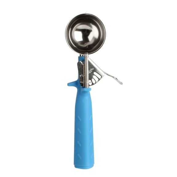 Excellante 2 oz disher, #16 blue, triangle handle, comes in each