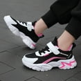 thumbnail image 6 of newwalpole Shoes for Boys Strap Casual Walking Athletic Running Shoes Hot Pink for Size 13, 6 of 7