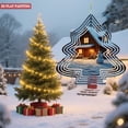 thumbnail image 3 of Metal Hanging Christmas Tree Wind Decorations - Elegant Garden Spinners with Festive Patterns for Yard & Outdoor Decor, 3 of 7