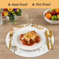 thumbnail image 4 of Orange Coastal Round Placemats Set of 4,Braided Polypropylene Place Mats,Summer Eucalyptus Leaves Beach Ocean Starfish Table Mats for Kitchen Dinner Holiday Wedding Party Coffee Table Decor 13", 4 of 9