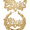 Gold, variant on Personalized Set of Necklace and Bamboo Earrings