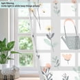 thumbnail image 4 of Yayeee Window Curtains Light Filtering 63"x42" Grommet Panel Pair Home Living Room Decor, Garden Pattern, 4 of 7