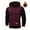(Top)Wine, variant on Mens Sweatsuits 2 Piece Outfits - Fleece Lined Long Sleeve Hoodies with Jogger Pants Colorblock Tracksuit Sets