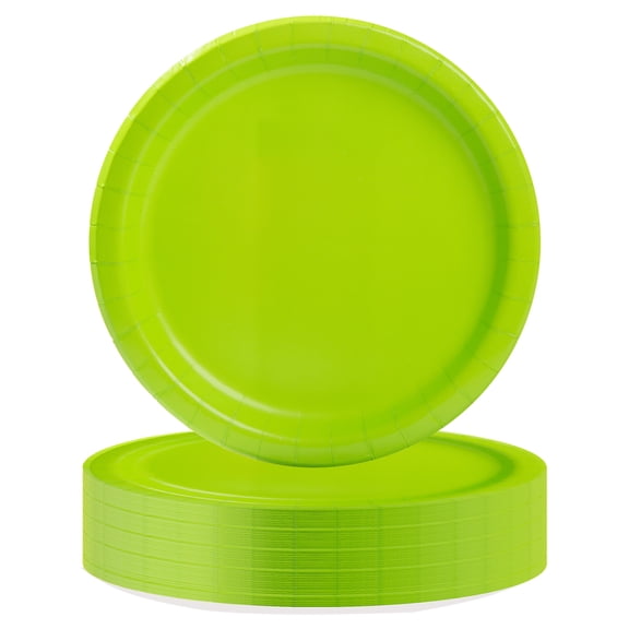 55 Count 9IN Green Paper Dinner Plates by Way To Celebrate