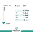 thumbnail image 4 of 20 Pzas Follaje Artificial Tupido Muro Verde Jardin Vertical Sky Green AT17324, 4 of 10