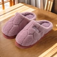 thumbnail image 4 of Zapatos casa para mujeres hombres Slip-On Cálido Suave Invierno Felpa interior al aire libre, 4 of 8