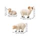 thumbnail image 2 of 9Pcs Beige Resin Tiny Sheep Models for Decoration Use Miniature Figurines, 2 of 4