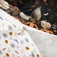thumbnail image 4 of Homewish Cute Bat Wreath Twin Duvet Cover for Girls, Orange Maple Rose PumpkinFloral Twin Bedding, Halloween Reversible, 2-Piece, 1 Duvet Cover and 1 Pillowcase, 4 of 6