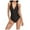 Black, variant on Bzhegqhd Swimsuits for Women Tummy Control,Fashion Women Solid Color V-neck Chest Pad without Steel Support Sexy Backless Strap Bikini Swimsuit