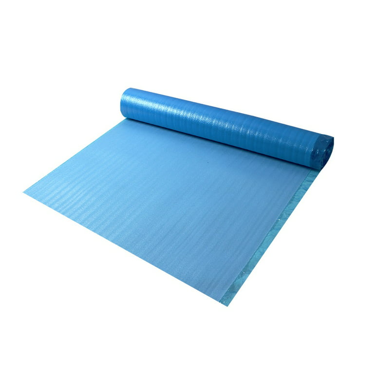 Dekorman Laminate Flooring Blue Foam Underlayment 3.6 ft W x 27.9 ft L x 2 mm T (100 sq.ft/roll)