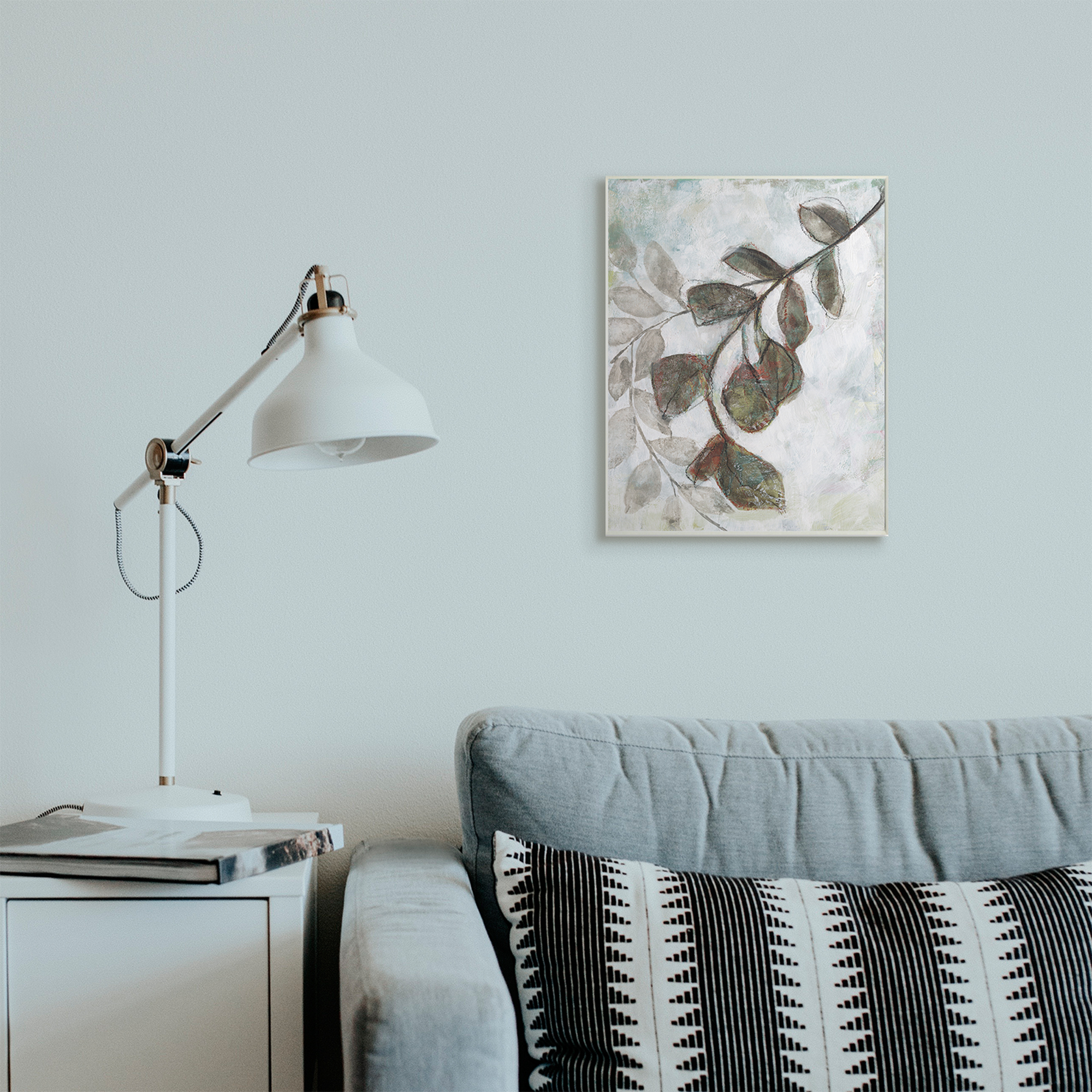 Stupell Industries Fall Season Tree Branches Soft Sketch Leaves Wall Plaque, 13 x 19, Design by Jennifer Goldberger