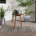 thumbnail image 2 of Walker Edison Quintana Table d'Appoint Extérieure Contemporaine à Lattes, 20 Pouces, Marron, 2 of 10