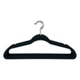 thumbnail image 2 of Simplify 100 Pack Slim Velvet Suit Hangers in Black, 2 of 4