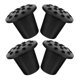 thumbnail image 1 of Luxshiny 4Ud Memoriales Para Cementerio En Plástico Negro Con 16 Agujeros Para, 1 of 8