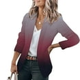 thumbnail image 1 of Vedolay Womens Fall Tops Women's Fashion 2023 Casual Long Sleeve Open Front Work Blazer Jackets with Pockets,Hot Pink XL, 1 of 5