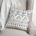thumbnail image 3 of Creative Products Gray and Blue Aztec 18 x 18 Spun Poly Pillow, 3 of 3