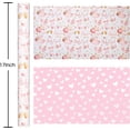 thumbnail image 3 of Pink Baby Wrapping Paper, Kid Gift Wrapping Papers, Adorable Pink Bear, Cloud, Balloon and Bow Pattern Baby Shower Wrapping Paper for Girl 1st Birthday, Party Celebrations(17 In X 33 Ft), 3 of 4