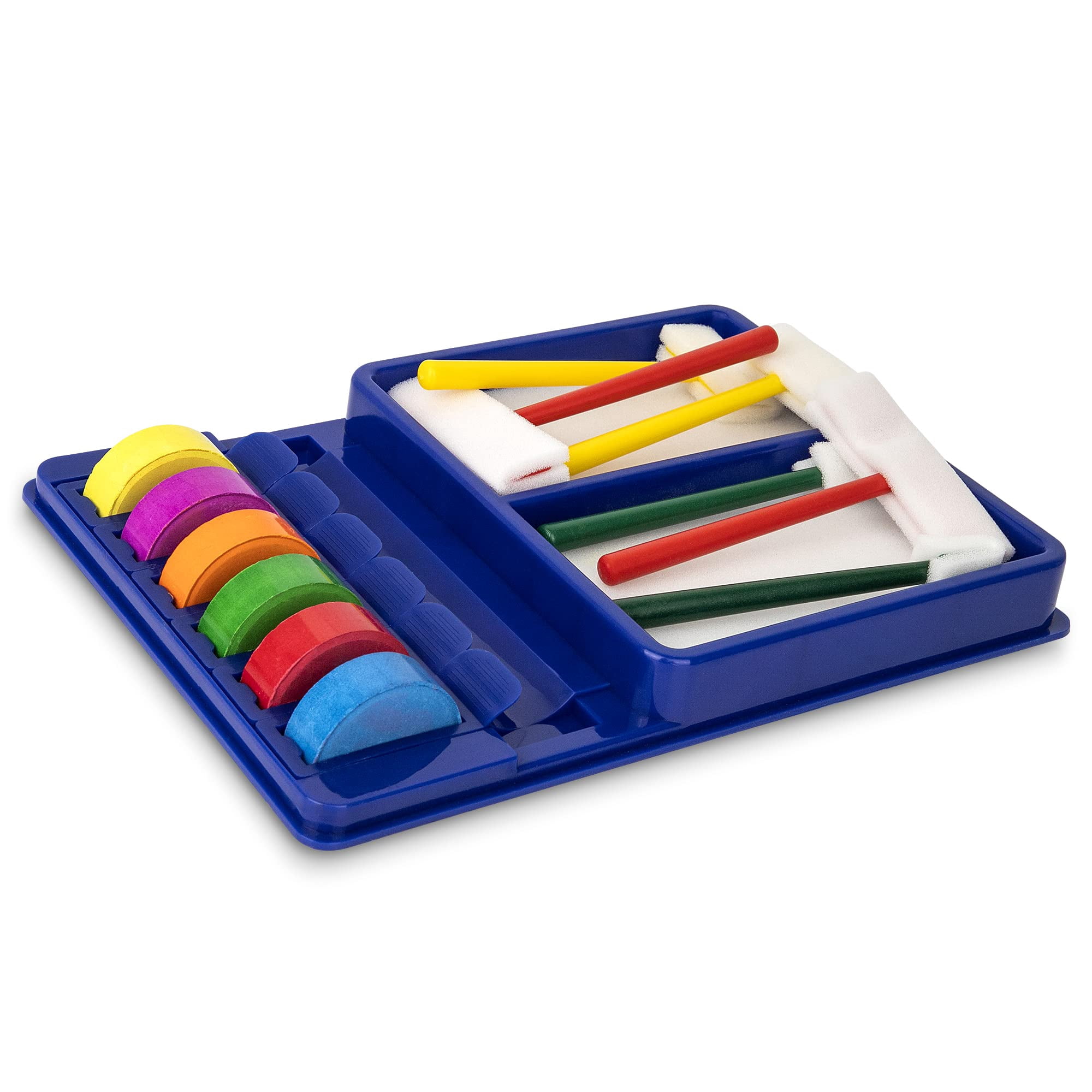 Playkidiz 12 Piece Classic Colors Washable Watercolor Art Paints & Pigment Powders Pack