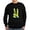 Black, variant on CafePress - Peace For Ukraine Ukrainian Hand Peace Sweatshirt - Classic Crew Neck Sweatshirt