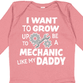 thumbnail image 4 of Inktastic I Want To Grow up To Be a Mechanic Like My Daddy Boys or Girls Long Sleeve Baby Bodysuit, 4 of 5