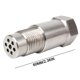 thumbnail image 3 of Adaptador de extensión del colector de escape | Adaptador de conector automotriz para expansión de tuberías | Conector metálico roscado para reparación de sistemas de escape de automóviles, 3 of 3
