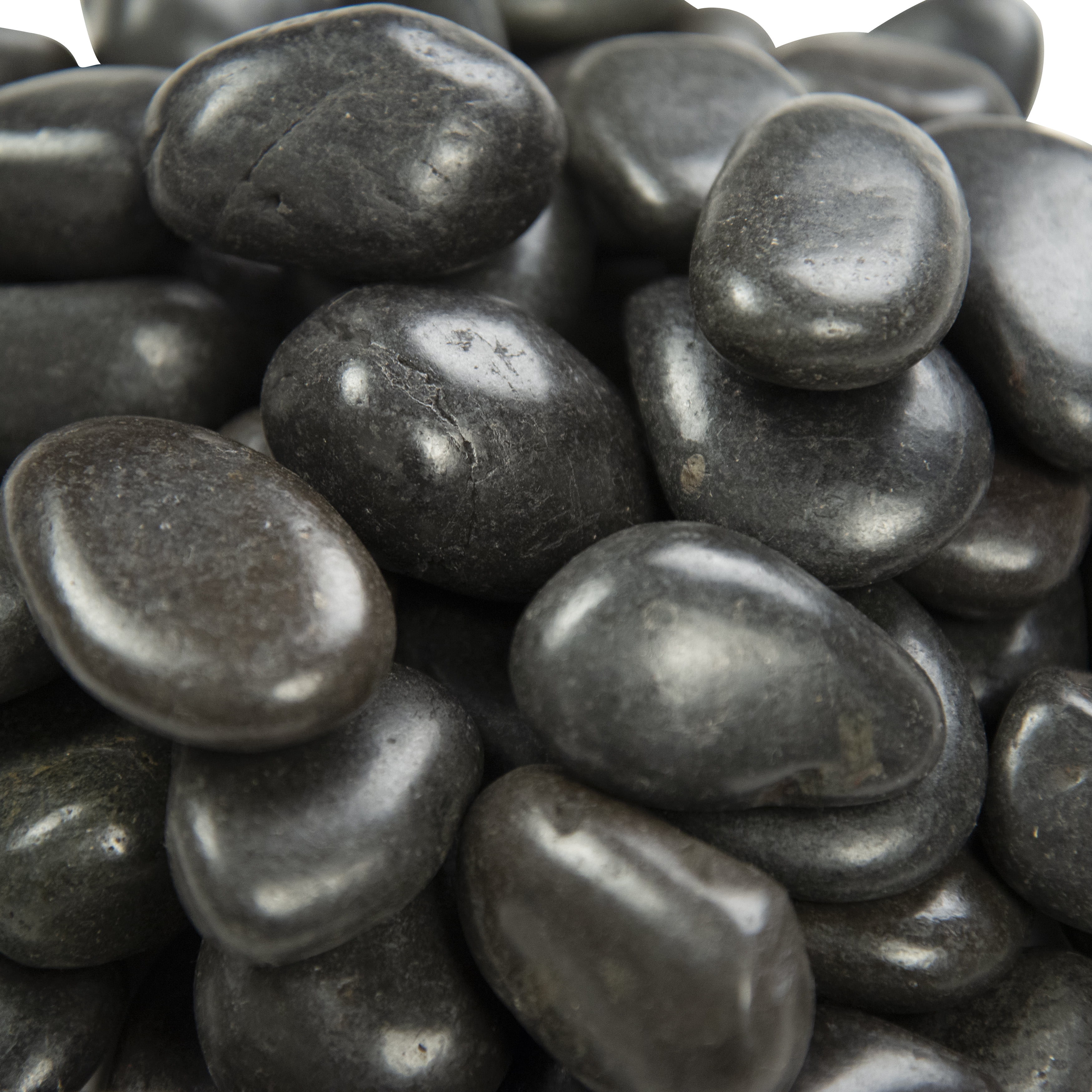 MSI Small Black Polished Pebbles, Outdoor Decorative Stones (40 lb)