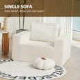 thumbnail image 2 of Combination Sofa Chair,High Rebound Density Sponge Sofa Couch, Large Bean Bag Sofa for Living room Bedroom Gaming Room,White, 2 of 7
