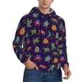 thumbnail image 2 of Kdxio Mexican Frogs Print Mens Casual Hooded Collar Drawstring Hoodies Pullover Sweatshirts Casual Long Sleeve Shirts-3X-Large, 2 of 7
