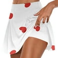 thumbnail image 1 of Faldas de Verano para las Mujeres Impresión Hoja Plisado Tenis Atlético Elástico Pantalones Cortos, Falso Dos Piezas Pantalones Falda para Diario, 1 of 6