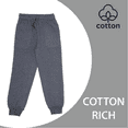 thumbnail image 6 of EVERYDAY KIDS Girls Charcoal Gray Cotton Fleece Sweatpants, 6 of 7