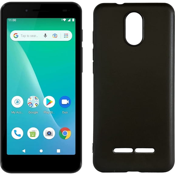 For Unimax UMX U696CL TPU 1-Piece Flexible Skin Cover Phone Case - TPU Black