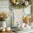 thumbnail image 5 of Pink Bunny Easter Kitchen Towels Set of 2,Buffalo Check Hello Peeps Dish Hand Towels Farmhouse Indoor Outdoor Holiday Seasonal Decorations DD088, 5 of 6