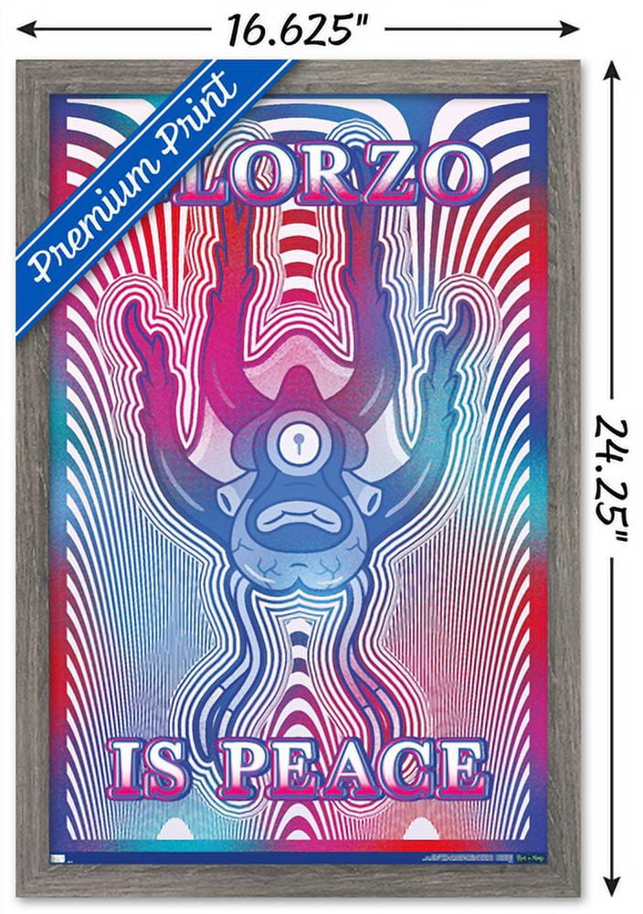 Rick And Morty - Glorzo Wall Poster, 14.725" x 22.375", Framed