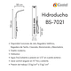 thumbnail image 2 of HIDRODUCHA CROMO CASTEL # BS-7021 Castel Innovations BS-7021, 2 of 2