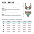 thumbnail image 4 of Kdxio Hawaii Palms Print Women's 2 Piece High Waisted Wrap Spaghetti Strap Summer Swimsuit Bikini Set-, 4 of 7