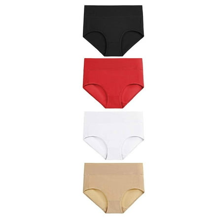 

Lovehome Women s High Waisted Cotton Underwear Stretch Briefs Soft Full Coverage Panties