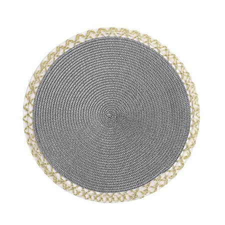 

Phnom Penh Woven Placemats American Western Meal Mats Anti-scalding Table Mats Home Decorative Mats Model Light Luxury Pp Dish Mats