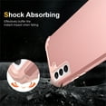 thumbnail image 5 of ELEHOLD Rugged Case for Samsung Galaxy S23 Hard PC Soft Silicone Hybrid Shockproof Scratch-Resistant Anti-Fingerprint Slim Thin Case For Galaxy S23,Rosegold, 5 of 6