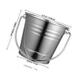 thumbnail image 2 of OUNONA Cubeta Metálica Para Hielo Y Ideal Para Bares Y Reuniones En Acero Plateado, 2 of 8