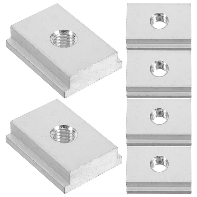 DEEPCRAFF 6Pcs Sturdy Aluminum Canoe Adapter Replacement for Kayak Fixed Blocks Daily Use Plated Silver